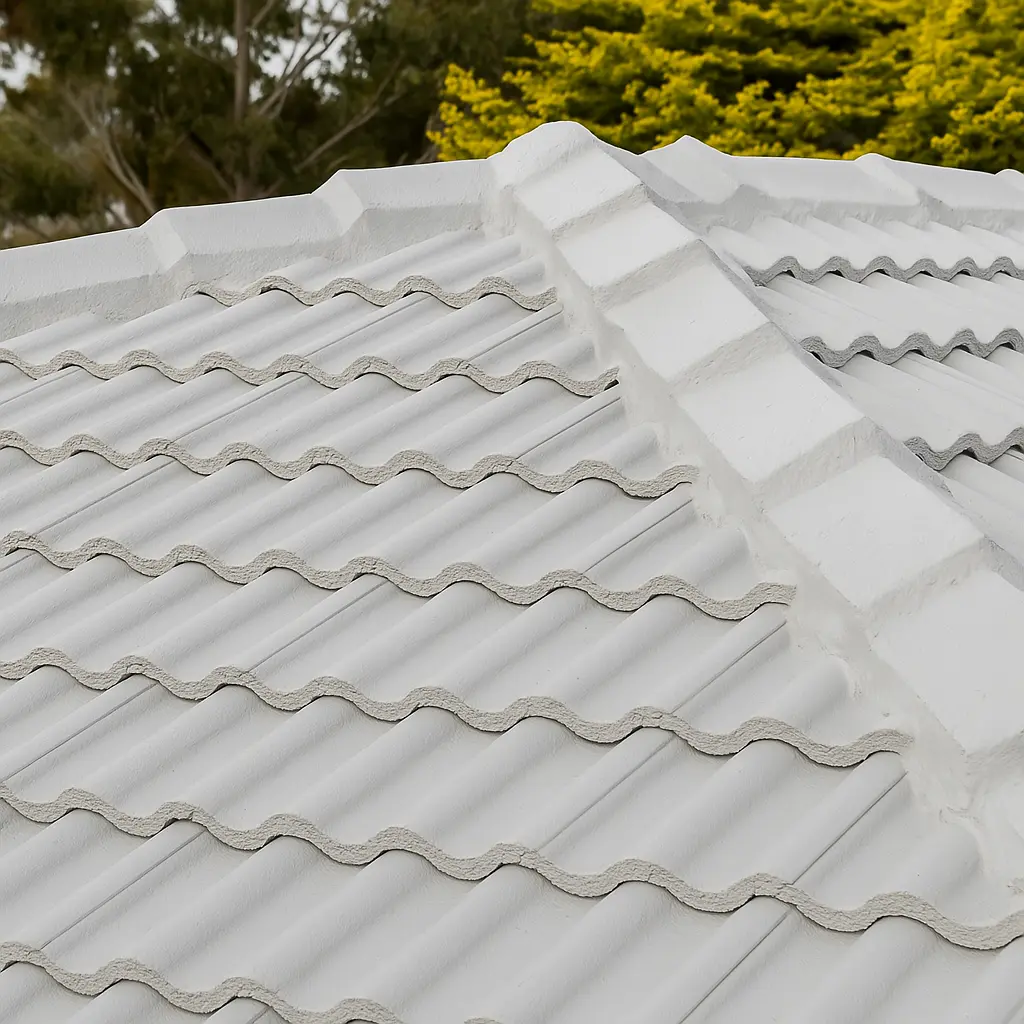 White roof tile — leak repair