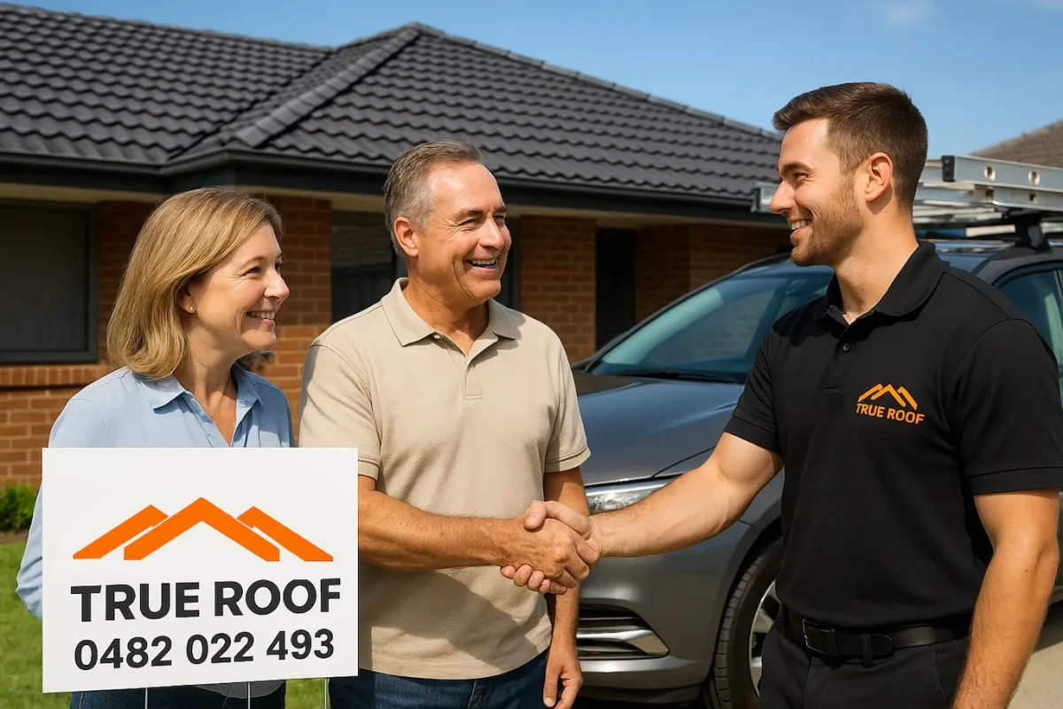 True Roof crew working systematically on a Melbourne residential roof